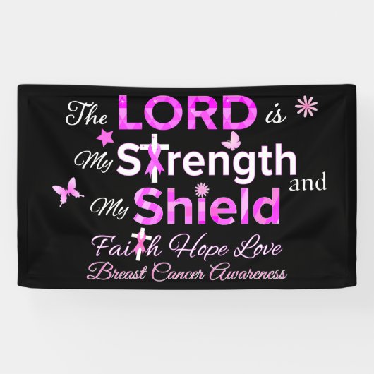 Banderoles L'Éternel est ma force (Horizontal)