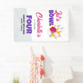 Banderoles Let's Bowl Kids Bowling Birthday Party (En situation)