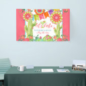 Banderoles Lets Fiesta Margarita Cactus Flows Fête des mariée (Salon professionnel)