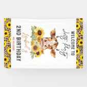 Banderoles Let's Party Till the Cows Come Home 2nd Birthday (Horizontal)