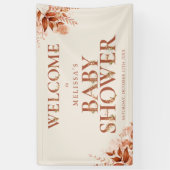 Banderoles LETTRE Florale Rustique Baby shower automne Affich (Vertical)