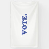 Banderoles Lettres bleues "Voter", arrière - plan blanc (Vertical)