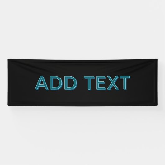 Banderoles Lettres en contour modifiables avec ombre portée  (Horizontal)