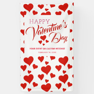 BANDEROLES L'ÉVÉNEMENT DE LA JOURNÉE DE VALENTINE HEUREUX 