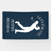 Banderoles L'extravagance d'anniversaire du golfeur (Horizontal)