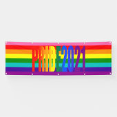 Banderoles LGBT Rainbow Pride Gay pride 2021 (Horizontal)
