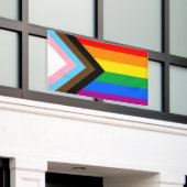 Banderoles LGBTQ+ Indicateur de fierté de progrès (Bâtiment extérieur)