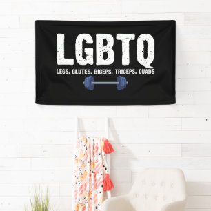 Banderoles LGBTQ Legs Glutes Biceps Triceps Quads Gym Lover