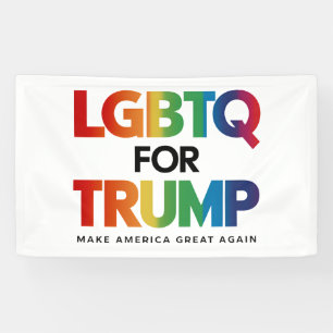 BANDEROLES LGBTQ POUR TRUMP GAY LESBIENNE POUR TRUMP 2024 