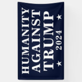 Banderoles L'humanité contre l'élection présidentielle de Tru (Vertical)