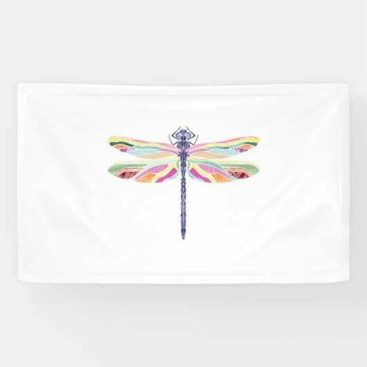 Banderoles libellule colorée (Horizontal)