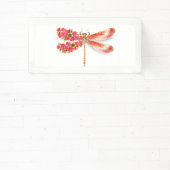 Banderoles libellule de fleurs avec sakura de bijoux (Insitu)