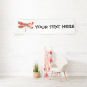 Banderoles libellule de fleurs avec sakura de bijoux (Insitu)