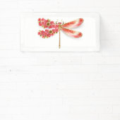 Banderoles libellule de fleurs avec sakura de bijoux (Insitu)