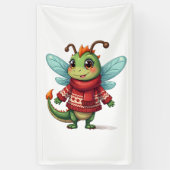 Banderoles Libellule de Noël cosy (Vertical)