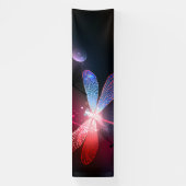 Banderoles libellule rouge brillante (Verticale)