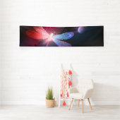 Banderoles libellule rouge brillante (Insitu)