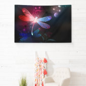 Banderoles libellule rouge brillante (Insitu)