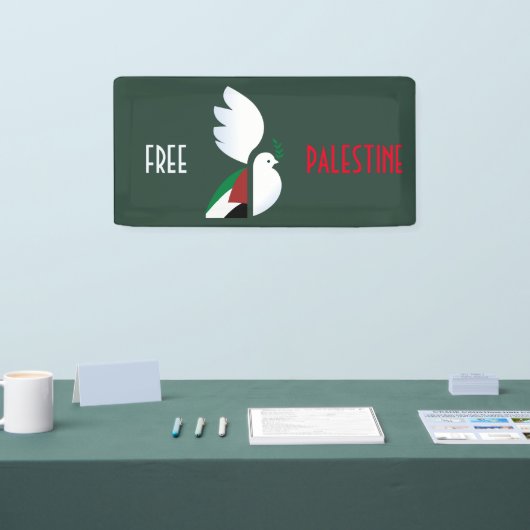 Banderoles Libérer la Palestine (Salon professionnel)