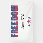 Banderoles Liberté américaine 1776 (Vertical)