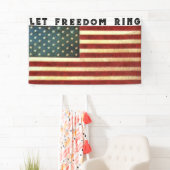 Banderoles Liberté du drapeau américain (En situation)