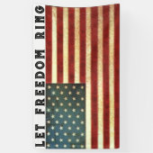 Banderoles Liberté du drapeau américain (Vertical)