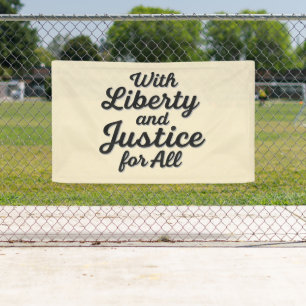 Banderoles Liberté et justice pour tous pour la liberté de pr