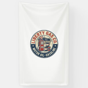 Banderoles Liberty Gas Co Patriotique Station-service Patriot
