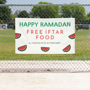 Banderoles Libre Iftar Ramadan Mubarak Charity Event