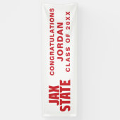 Banderoles Licence de l'Université d'État de Jacksonville (Vertical)