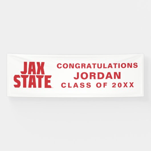 Banderoles Licence de l'Université d'État de Jacksonville (Horizontal)