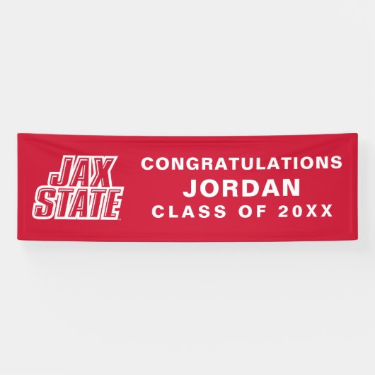 Banderoles Licence de l'Université d'État de Jacksonville (Horizontal)