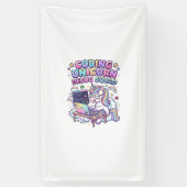 Banderoles Licorne Coding Licorne Debug Squad Marché Charmeur (Vertical)