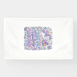 Banderoles Licorne Cristal Guérison Cadeau Licorne Idée Vecto