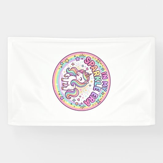 Banderoles Licorne Dans Mon Ère De Brillance Drôle Impression (Horizontal)