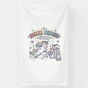 Banderoles Licorne Football Licorne Étoile Drôle Vector Desig