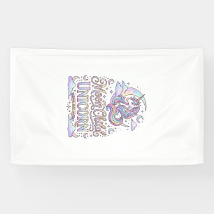 Banderoles Licorne Lune Enfant Licorne Conception Originale Z