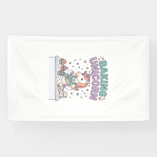Banderoles Licorne Pâtisserie Licorne Produit Tendance Graphi