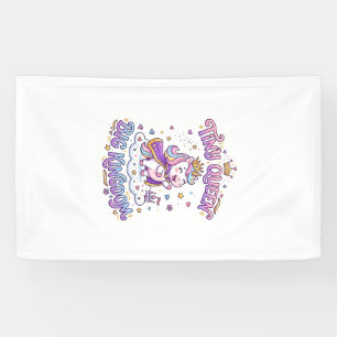 Banderoles Licorne Petite Reine Grand Royaume Idée Cadeau Aut