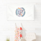 Banderoles Licorne Pixel Licorne Puissance Conception Graphiq (En situation)