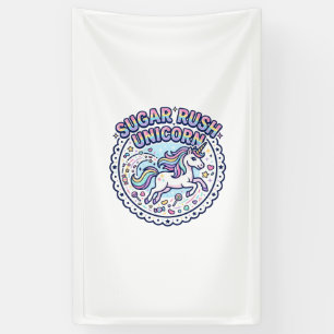 Banderoles Licorne Sugar Rush Licorne Drôle Cadeau Mignon Des
