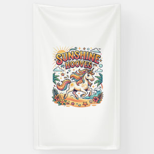 Banderoles Licorne Sunshine Hooves Commercial Sticker et Shi