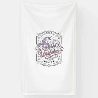 Banderoles Licorne Zodiaque Licorne Conception De Cadeau Ludi