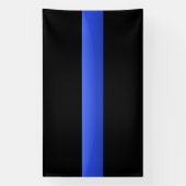 Banderoles Ligne bleue mince (Verticale)