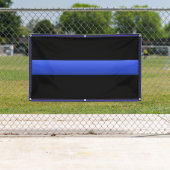 Banderoles Ligne Bleue Mince Avec Bordure Étoile (En situation)