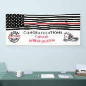 Banderoles Ligne rouge des pompiers (Salon professionnel)