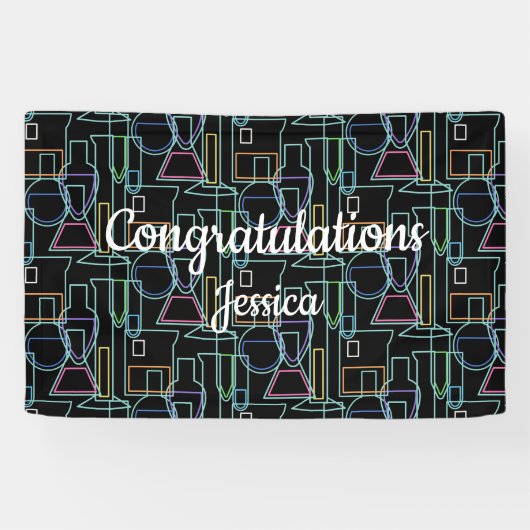 Banderoles Lignes de laboratoire de chimie (Horizontal)