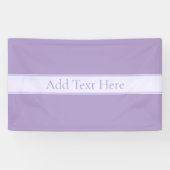 Banderoles Lila clair violet élégant personnalisable (Horizontal)