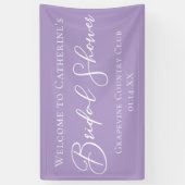 Banderoles Lilac Purple Bridal Shower Party Custom Welcome (Vertical)