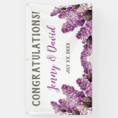 Banderoles Lilac Spring Garden Mariage suspendu (Vertical)